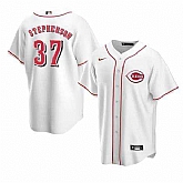 Cincinnati Reds #37 Tyler Stephenson White Stitched MLB Cool Base Nike Jersey,baseball caps,new era cap wholesale,wholesale hats